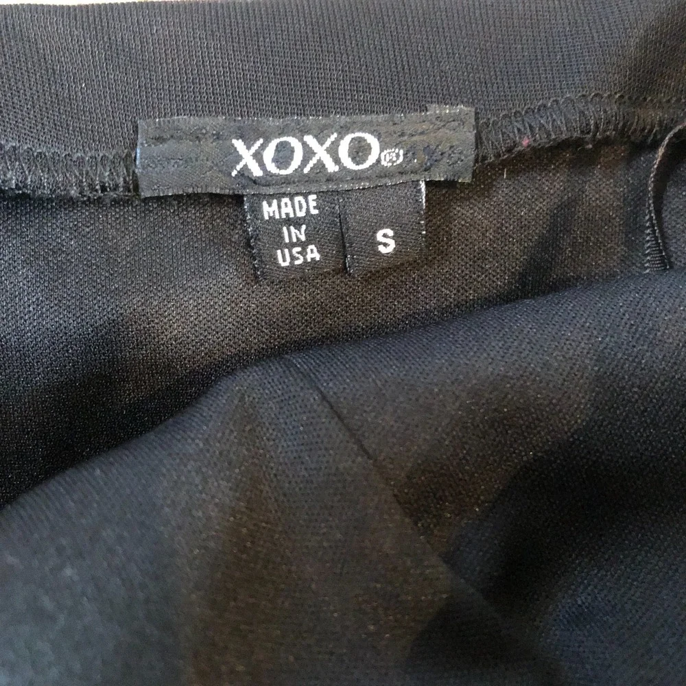 Vintage 90s Y2K XOXO Halter‎ Dress Size S Black Gown Slip Ruffle Hoco Whimsigoth - Picture 5 of 10
